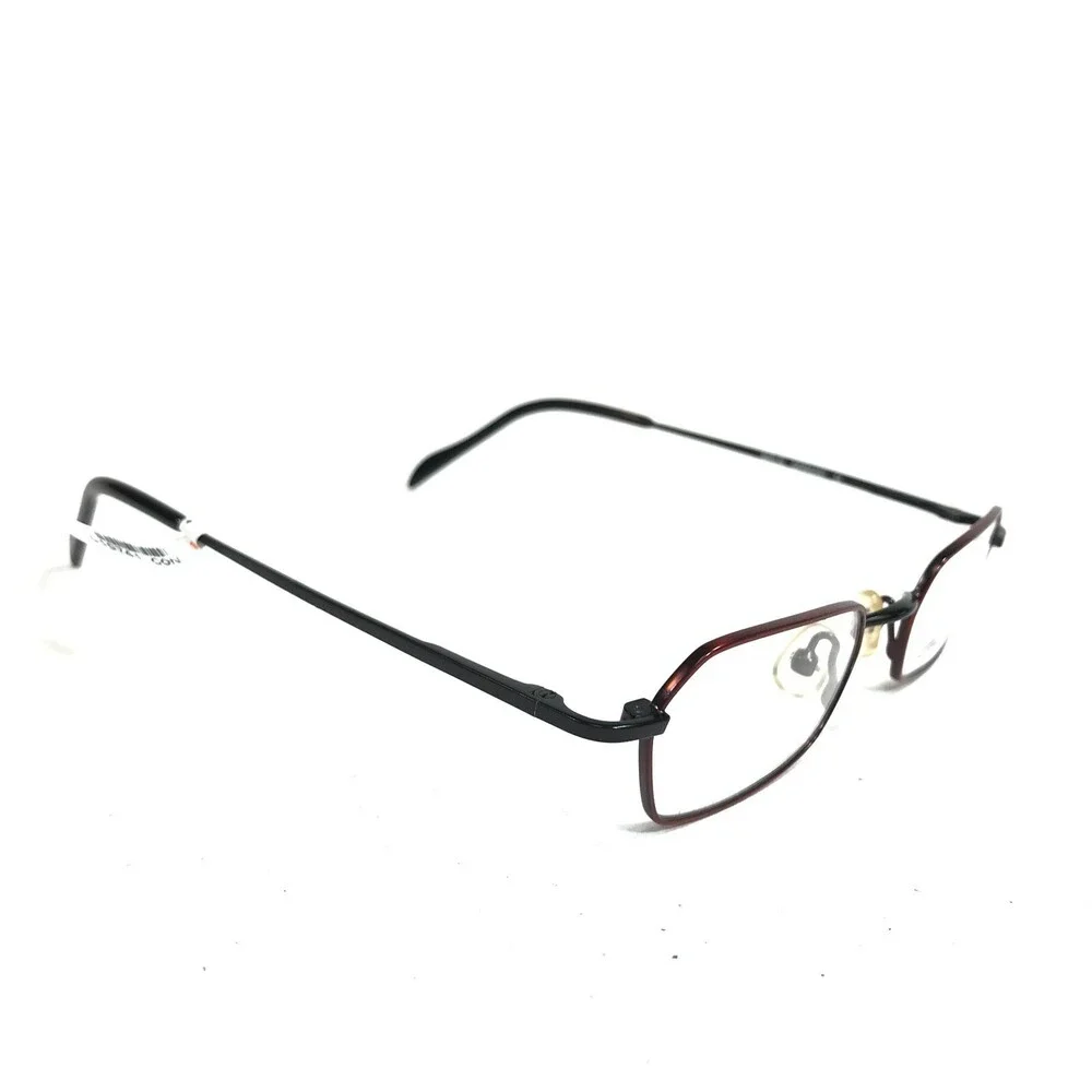 Conquistador MJ24 01 Eyeglasses Frames Black Red Rectangular Full Rim 45-20-140